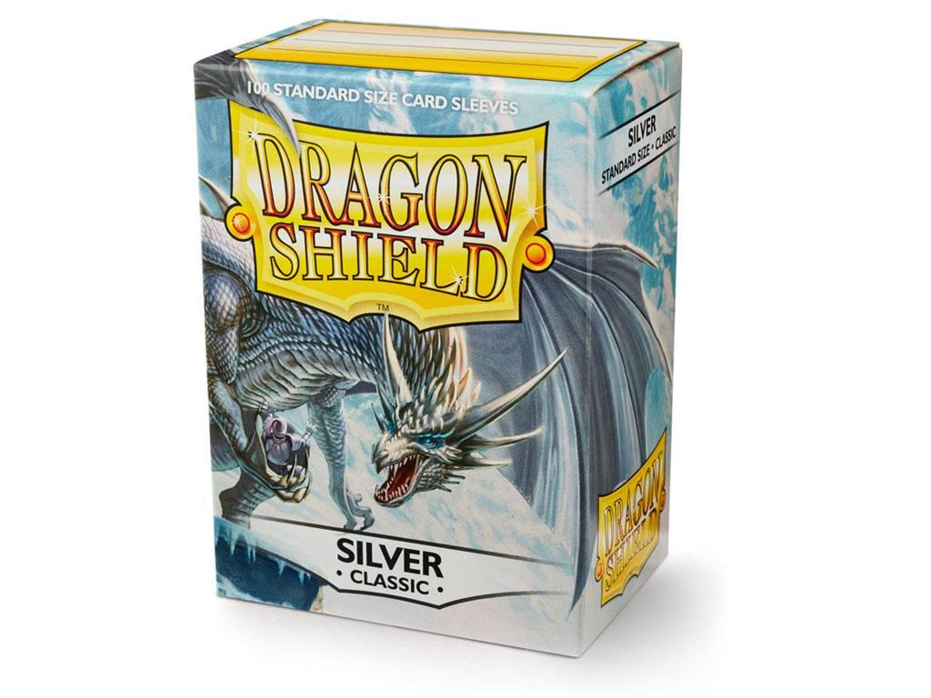 Dragon Shield Card Sleeves - Classic Silver (100) protective Sleeves