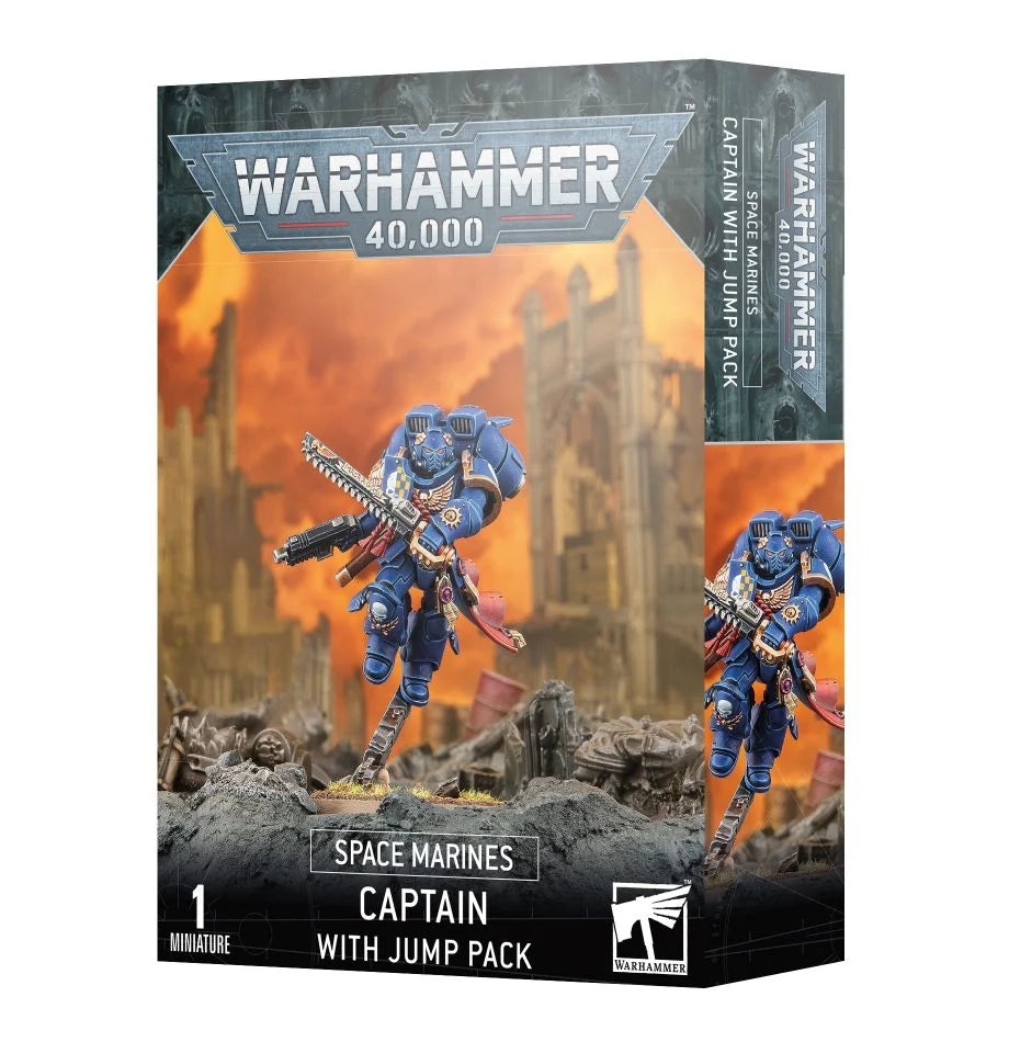 Space Marines : Captain with Jump Pack (48-17) (Captain mit Sprungmodul)