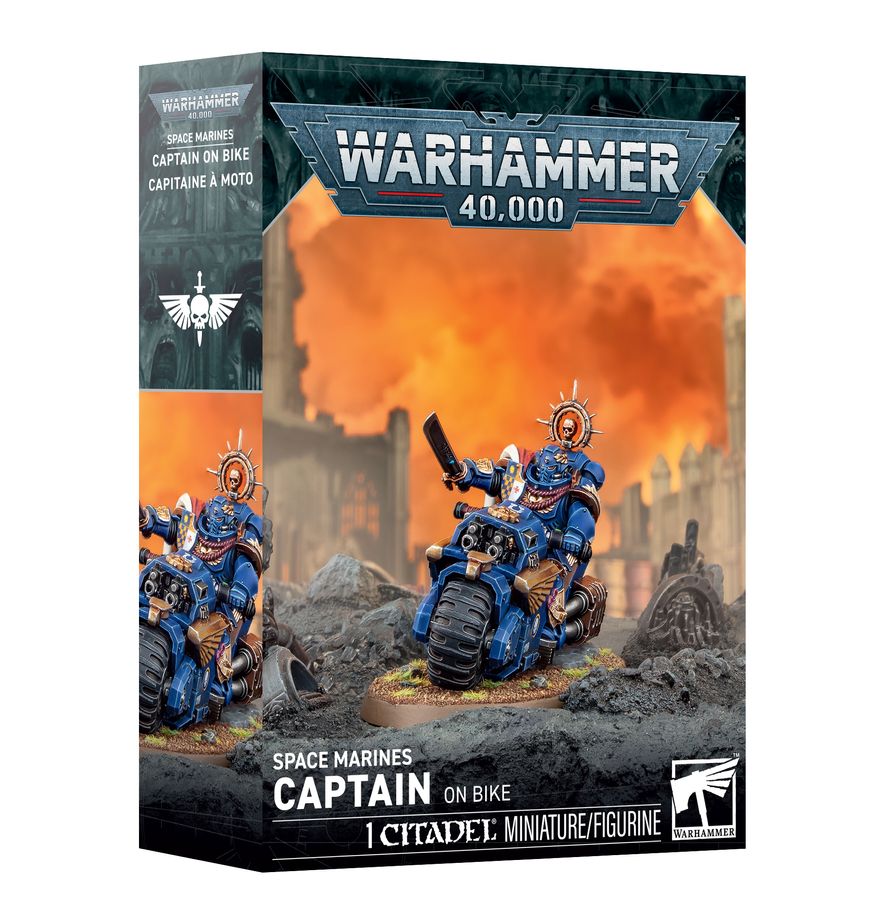Space Marines: Captain on Bike (48-113) (Captain auf Bike)
