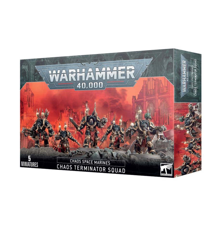 Chaos Space Marines: Terminators (43-19) (New Box) (Chaosterminatortrupp)