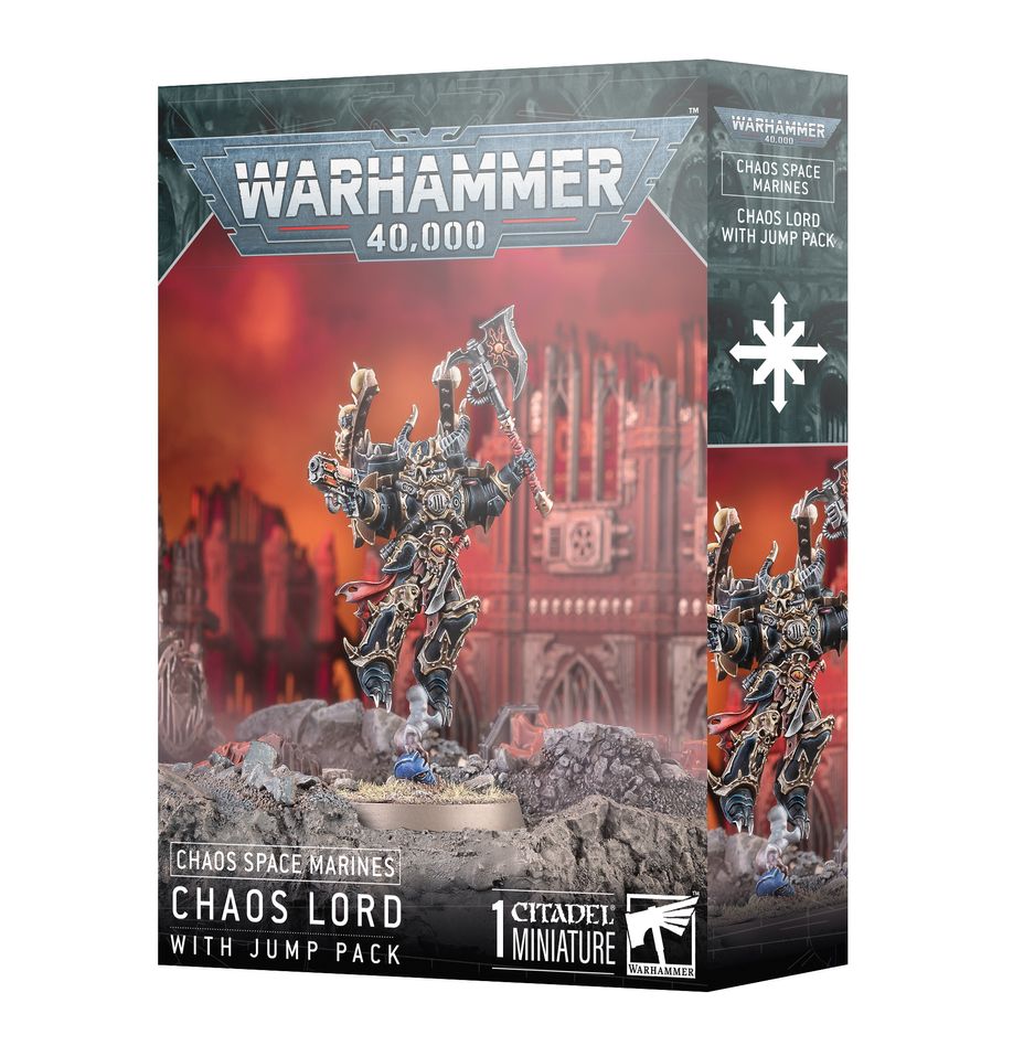 Chaos Space Marines: Chaos Lord with Jump Pack (43-101) (Chaoslord mit Sprungmodul)