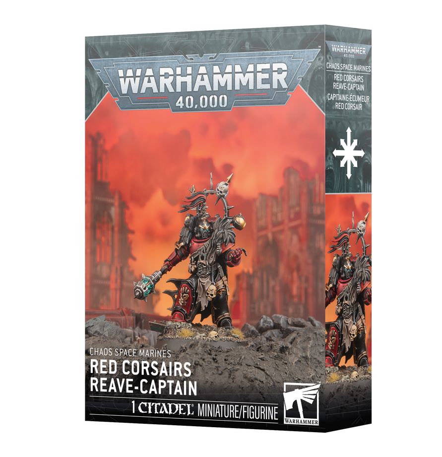 Chaos Space Marines: Red Corsairs Reave-Captain (43-111) (Raub-Captain der Roten Korsaren)