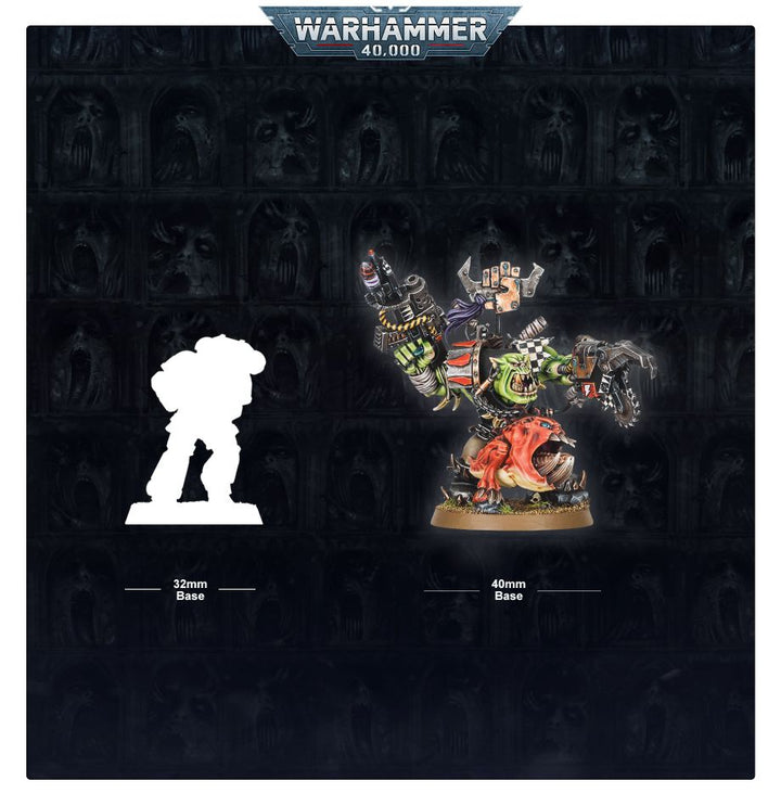 Orks : Ork Warboss with Attack Squig (Mail Order) (Waaaghboss mit Schnappasquig)