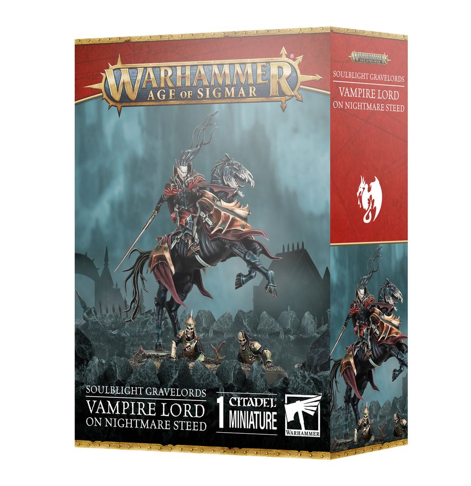 Soulblight Gravelords: Vampire Lord on Nightmare Steed (91-82) (Vampirfürst auf Nachtmahr)