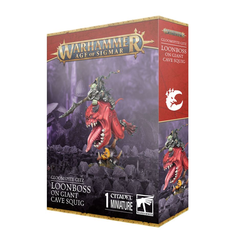 Gloomspite Gitz : Loonboss on Giant Cave Squig (89-35) (Loonboss auf Giant Cave Squig)