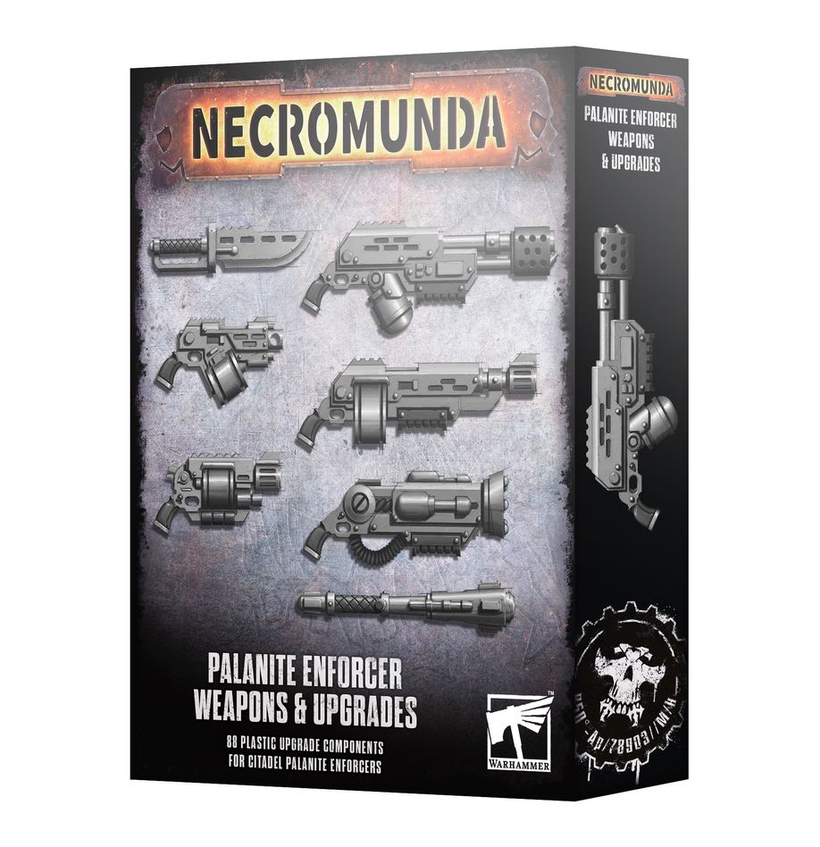 Necromunda: Palanite Enforcer Weapons &amp; Upgrades (301-58) (Palaniten-Vollstrecker: Waffen und Upgrades)