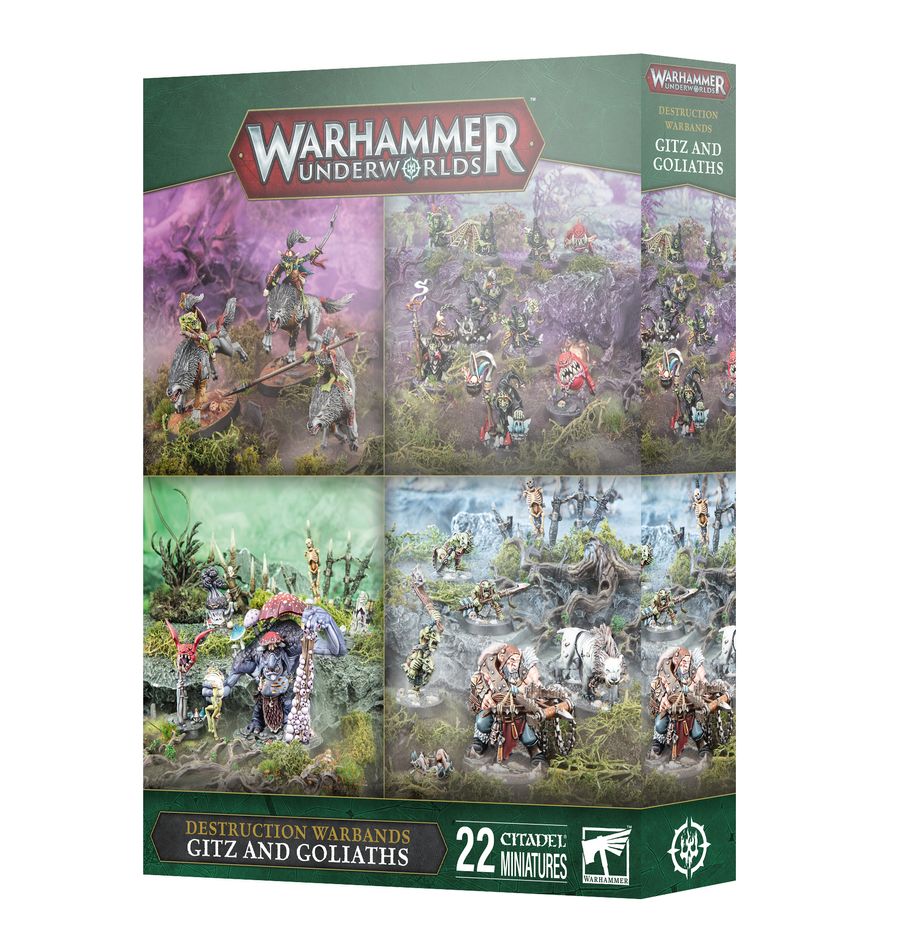 Warhammer Underworlds: Destruction Warbands: Gitz and Goliaths (109-43) (Kriegerscharen der Zerstörung: Gits und Große) (2025)