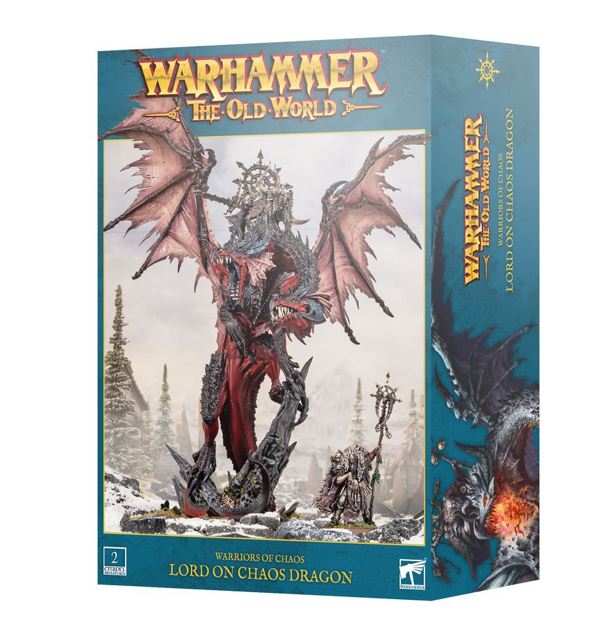 Old World - Lord/Sorcerer on Chaos Dragon (08-19) (Kriegsherr/ Hexer auf Chaosdrachen)