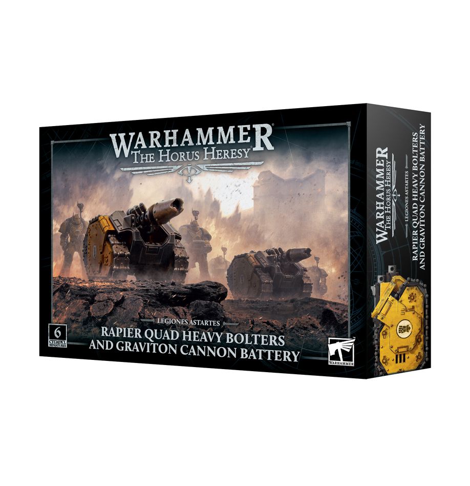 Horus Heresy - Legiones Asartes: Rapier Quad Heavy Bolters and Graviton Cannon Battery (31-105) (Rapier-Batterie mit Schweren Boltern und Gravitonkanone)