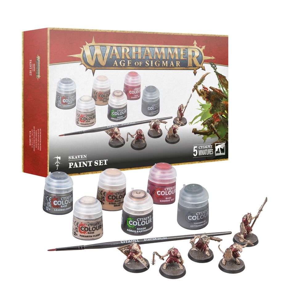 Age of Sigmar Skaven Paint Set (60-09) (Bemalset der Skaven)