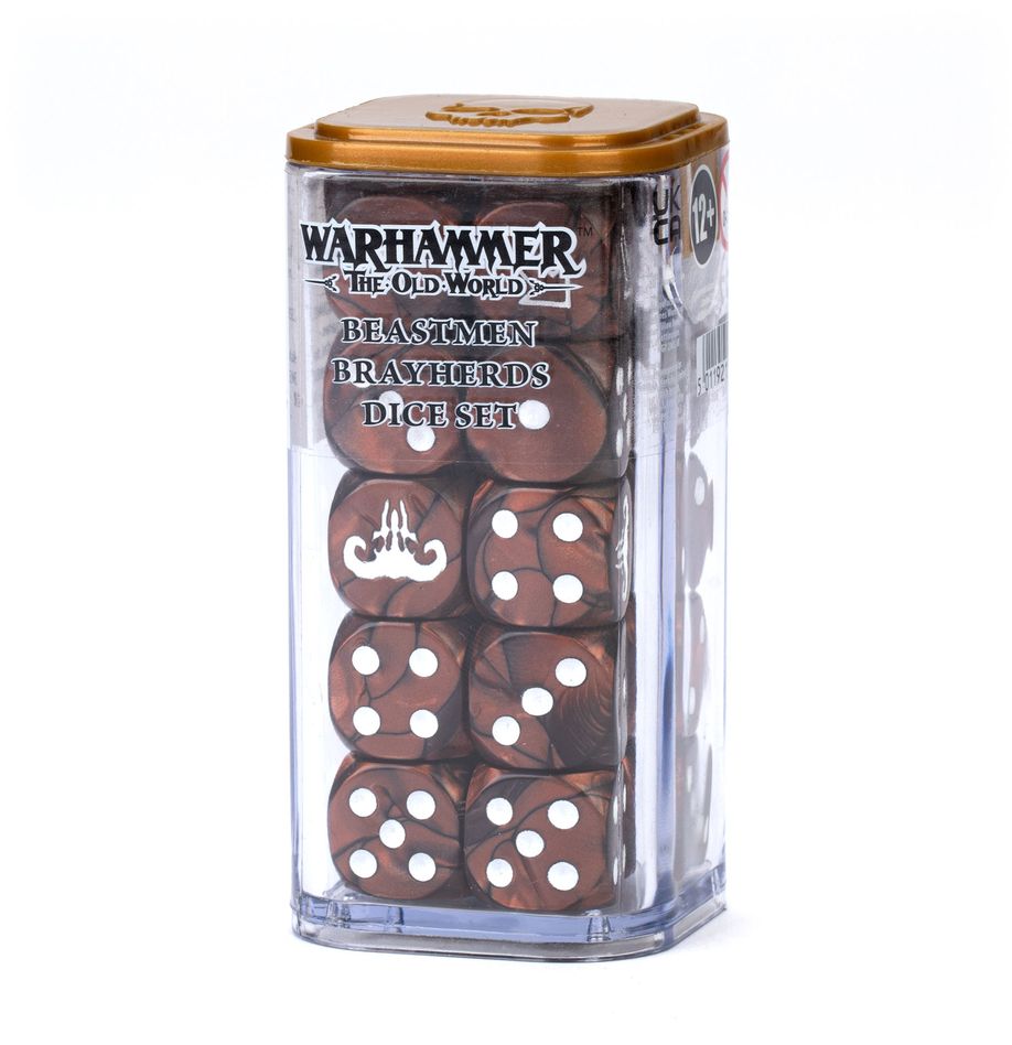 The Old World - Beastmen Brayherds Dice Set (08-108) (Würfelset der Tiermenschen-Großherden)