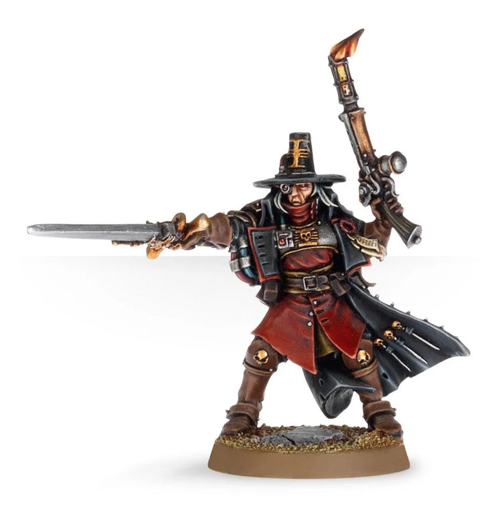 Space Marines : Inquisitor with Inferno Pistol & Power Sword (Mail Order) (Inquisitor mit Infernopistole & Energieschwert)