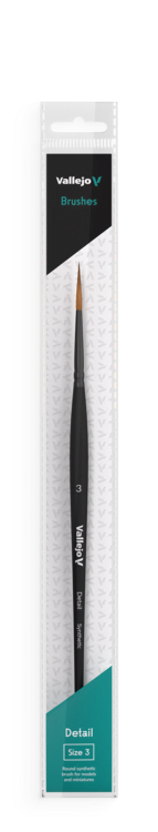 Vallejo - Detail - Round Synthetic Brush - Size 3