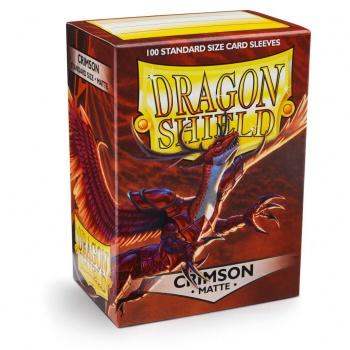 Dragon Shield Card Sleeves - Matte Crimson (100) protective Sleeves
