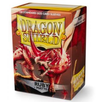 Dragon Shield Card Sleeves - Matte Ruby (100) protective Sleeves