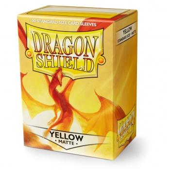 Dragon Shield Card Sleeves - Matte Yellow (100) protective Sleeves