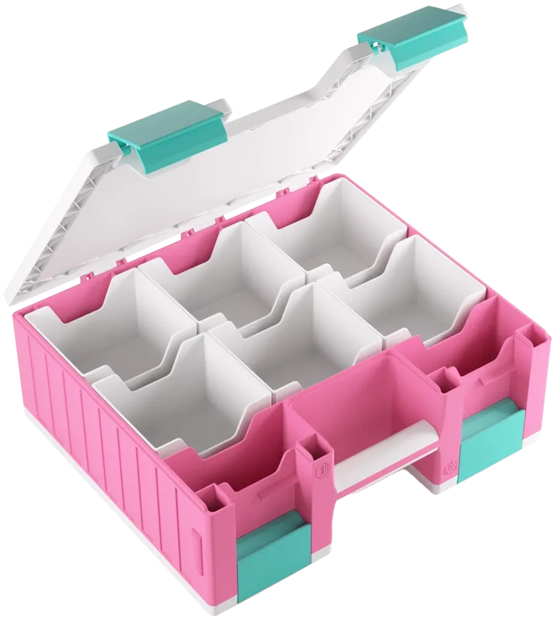 Gamegenic Advanced Box - Game Castle - Pink/ Weiß/ Teal