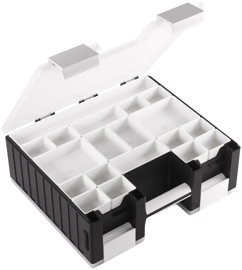 Gamegenic Advanced Box - Game Castle - Schwarz /Weiß/ Transparent