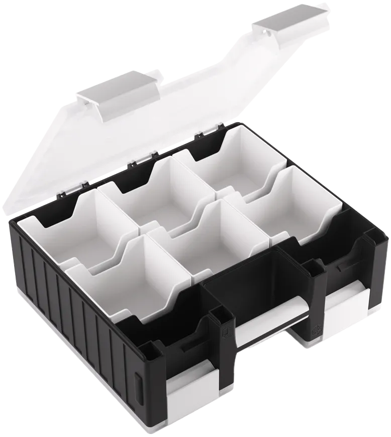 Gamegenic Advanced Box - Game Castle - Schwarz /Weiß/ Transparent