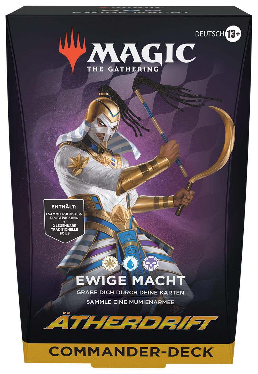 Ätherdrift - Commander-Deck – Ewige Macht (inkl. Sammler-Booster-Probepackung mit 2 Karten) - deutsch