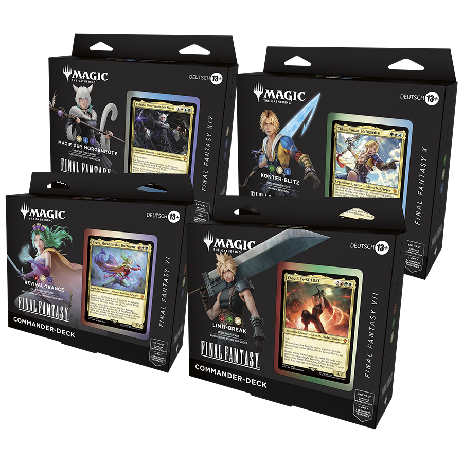 Final Fantasy - Commander Deck Set - Alle 4 Decks - Deutsch