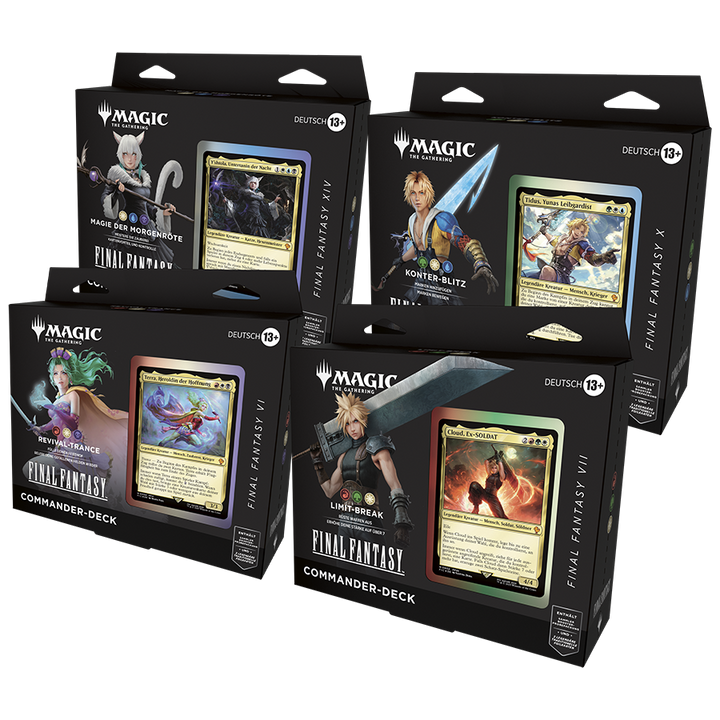 Final Fantasy - Commander Deck Set - Alle 4 Decks - Deutsch