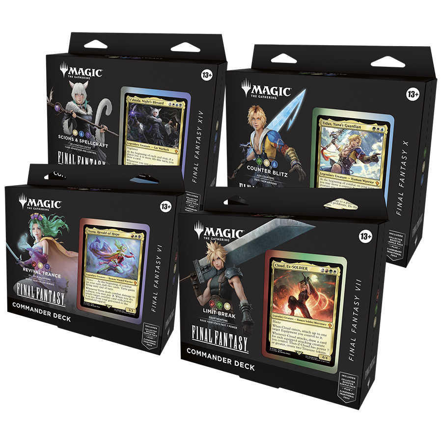 Final Fantasy - Commander Deck Set - All 4 Decks - Englisch