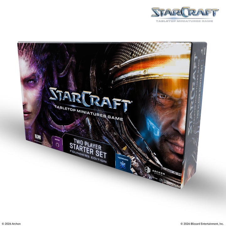 StarCraft® Protoss - Two Player Starter Set Founders Edition - Terran &amp; Zerg + Playmat + Terrain