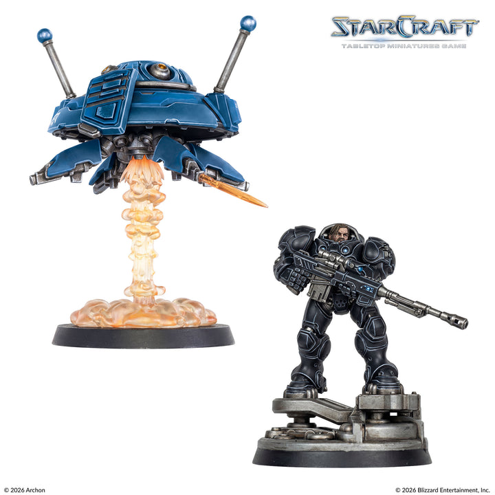StarCraft® Protoss - Two Player Starter Set Founders Edition - Terran &amp; Zerg + Playmat + Terrain