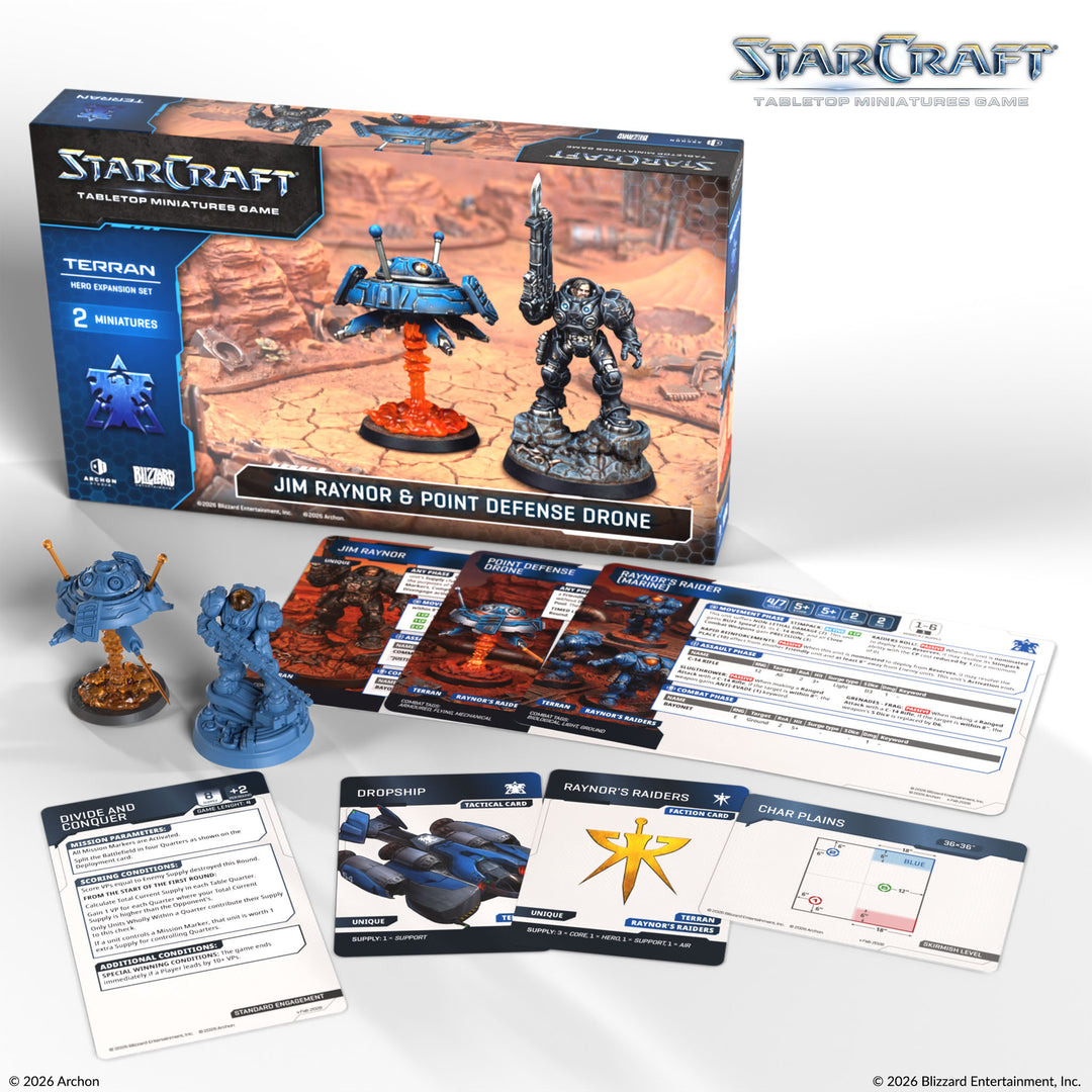 StarCraft® Terran - Jim Raynor &amp; Point Defense Drone
