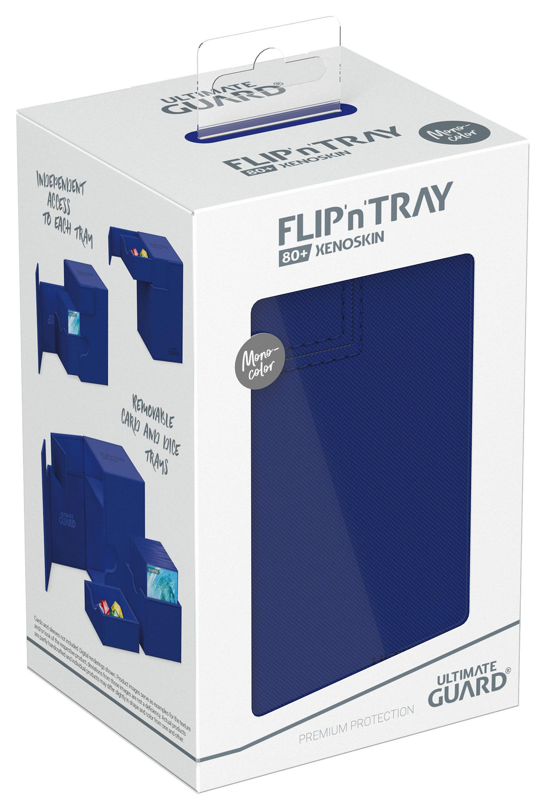 Ultimate Guard Flip`n`Tray 80+ XenoSkin Monocolor Blau / Blue