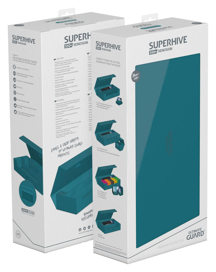 Ultimate Guard Superhive 550+ XenoSkin Monocolor Petrol / Petrolblau