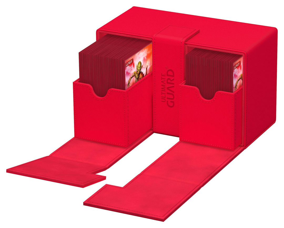 Ultimate Guard Twin Flip`n`Tray 160+ XenoSkin Monocolor Rot / Red