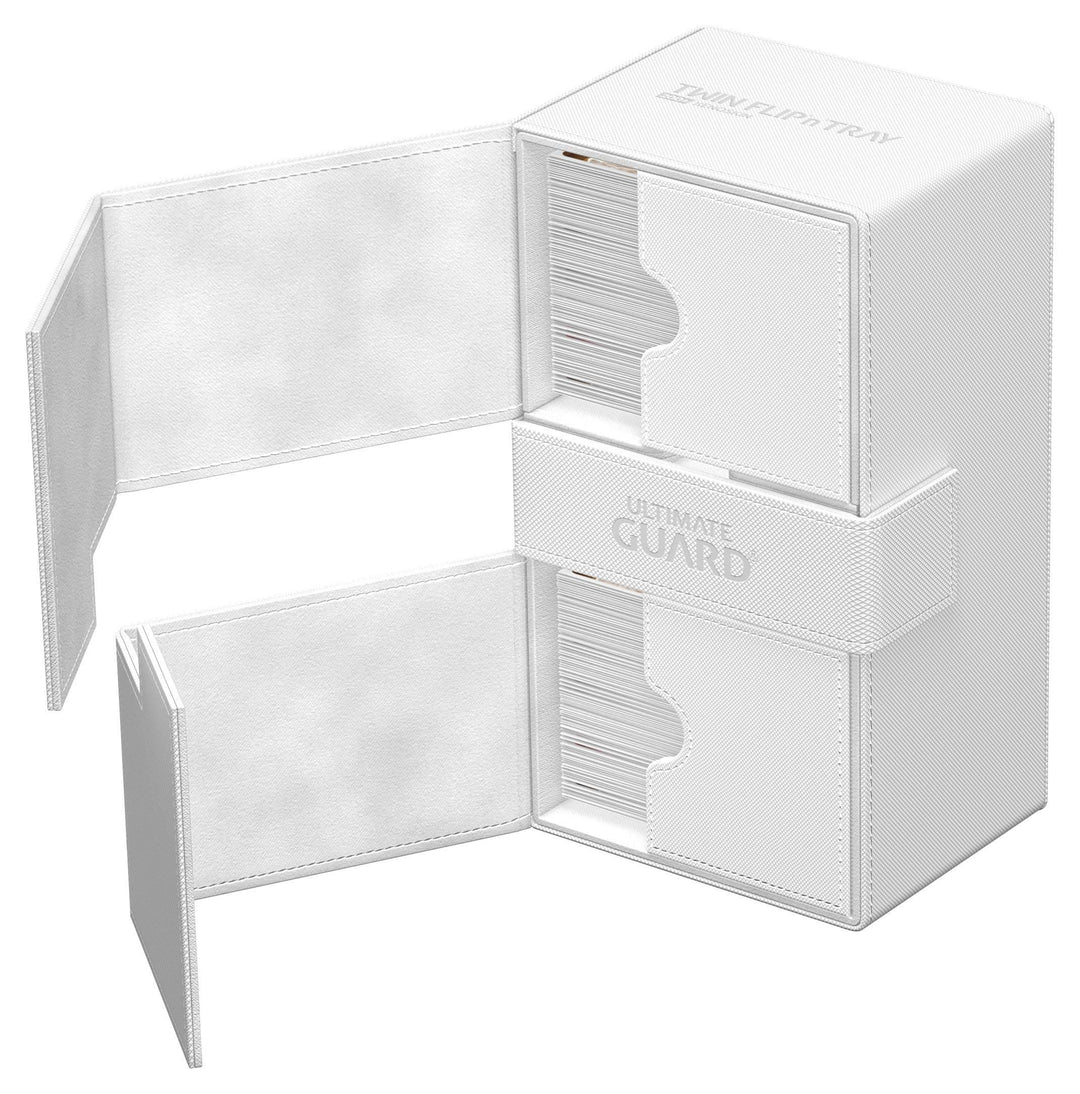 Ultimate Guard Twin Flip`n`Tray 200+ XenoSkin Monocolor Weiß / White