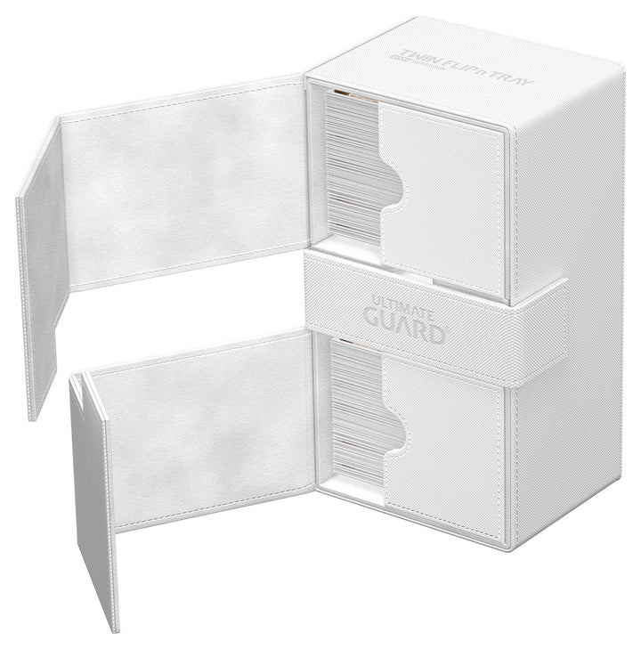 Ultimate Guard Twin Flip`n`Tray 200+ XenoSkin Monocolor Weiß / White