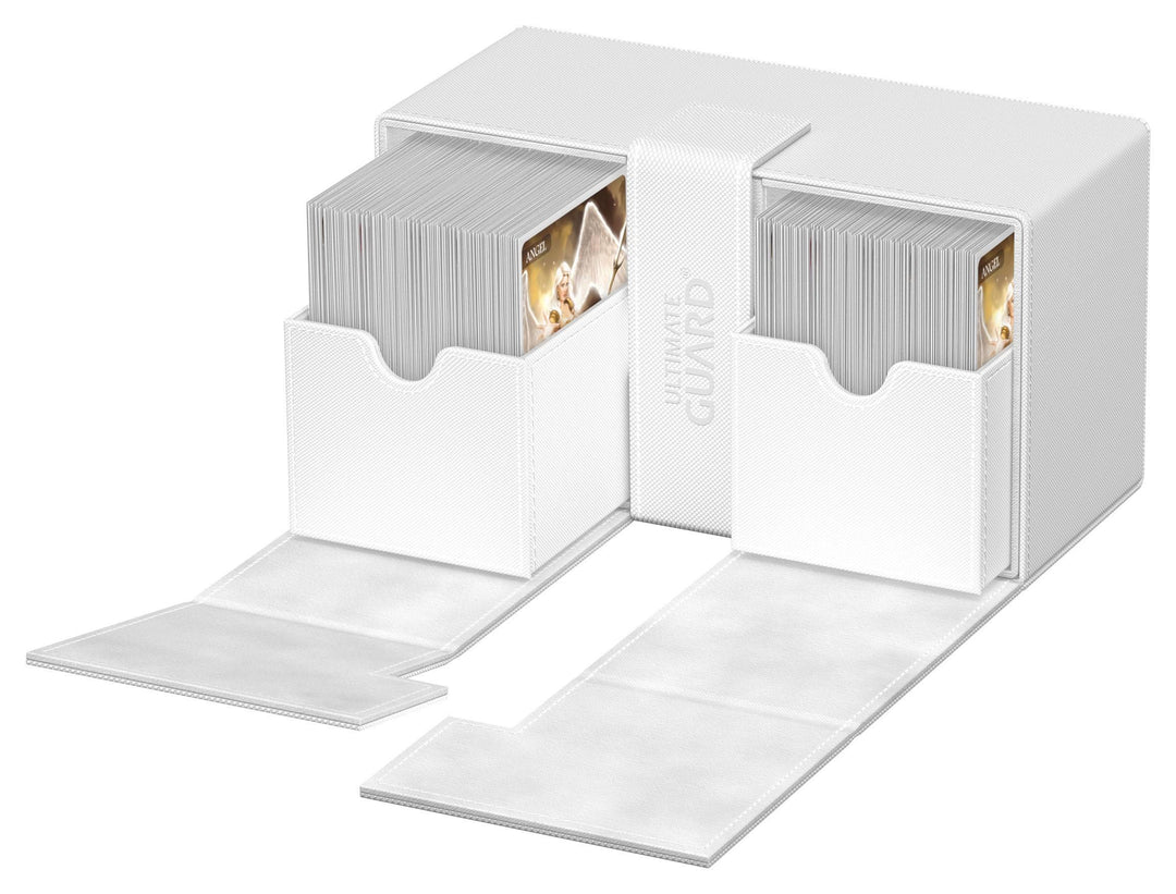 Ultimate Guard Twin Flip`n`Tray 200+ XenoSkin Monocolor Weiß / White