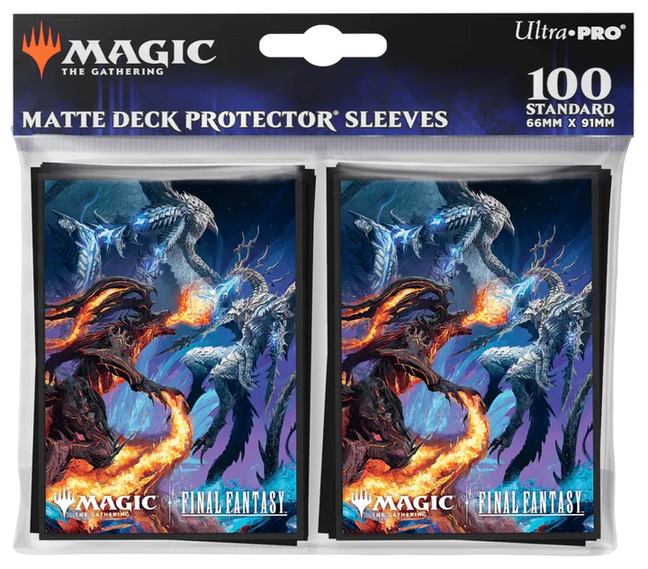 Ultra Pro Artwork Kartenhüllen - Standardgröße (100) - Bahamut & Ifrit (FIN)