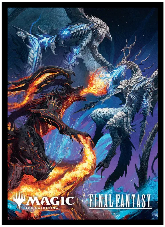Ultra Pro Artwork Kartenhüllen - Standardgröße (100) - Bahamut & Ifrit (FIN)