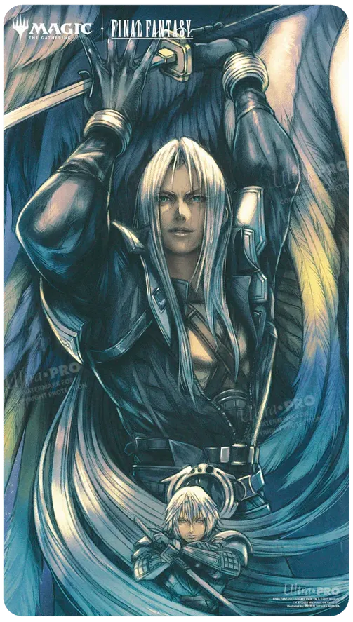 Ultra Pro Artwork Spielmatte - Standardgröße Double-Sided (ca. 61x34 cm) - Sephiroth, Fabled SOLDIER / Sephiroth, One-Winged Angel (FIN)