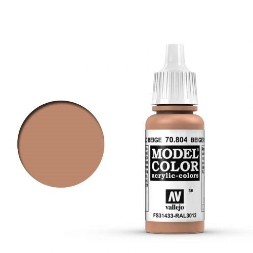 Vallejo Model Color: 036 Beigerot (Beige Red), 17 ml (804)