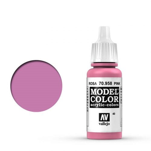 Vallejo Model Color: 040 Rosa (Pink), 17 ml (958)