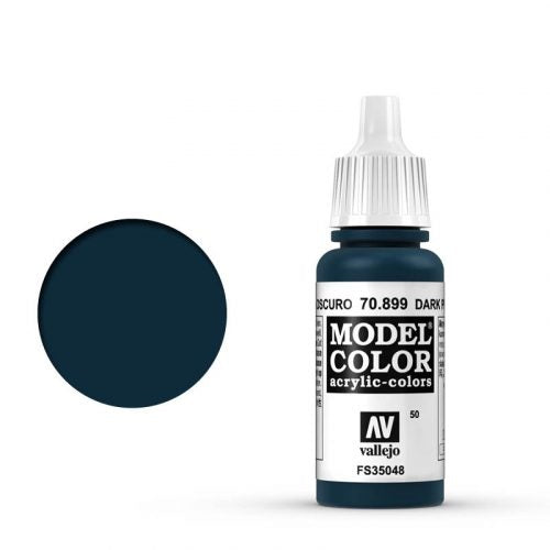 Vallejo Model Color: 050 Dunkles Preussisch Blau (Dark Prussian Blue), 17 ml (899