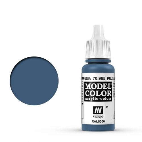 Vallejo Model Color: 051 Preussisch Blau (Prussian Blue), 17 ml (965)