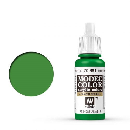 Vallejo Model Color: 074 Lichtgrün (Intermediate Green), 17 ml (891)