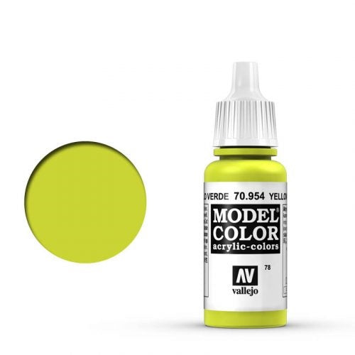 Vallejo Model Color: 078 Grüngelb (Yellow Green), 17 ml (954)