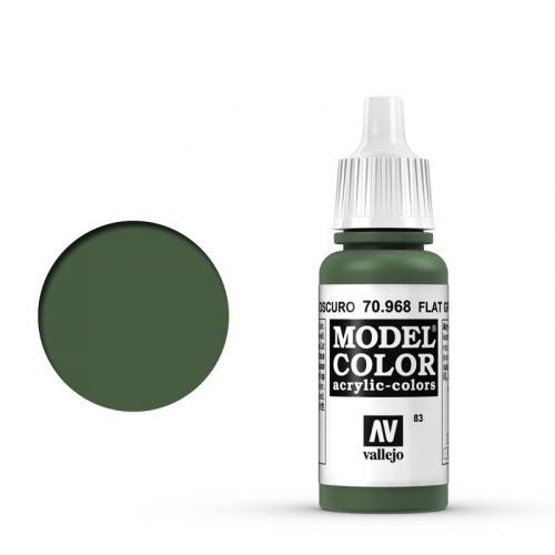 Vallejo Model Color: 083 Olivgrün Mittel (Flat Green), 17 ml (968)