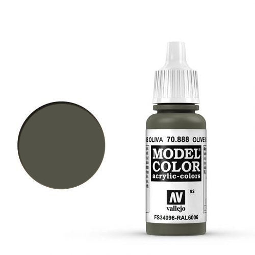 Vallejo Model Color: 092 Grauoliv (Olive Grey), 17 ml (888)