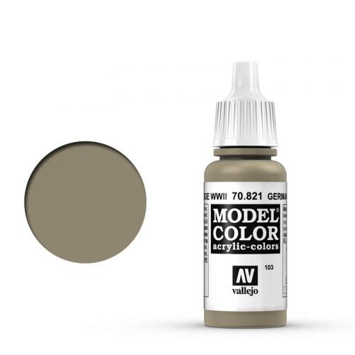 Vallejo Model Color: 103 Tarnung Beige (German Camo Beige WWII), 17 ml (821)