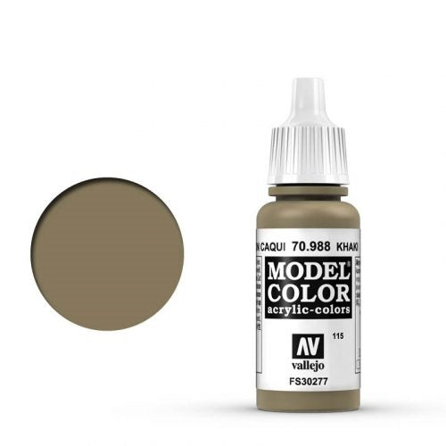 Vallejo Model Color: 115 Khakibraun (Khaki), 17 ml (988)