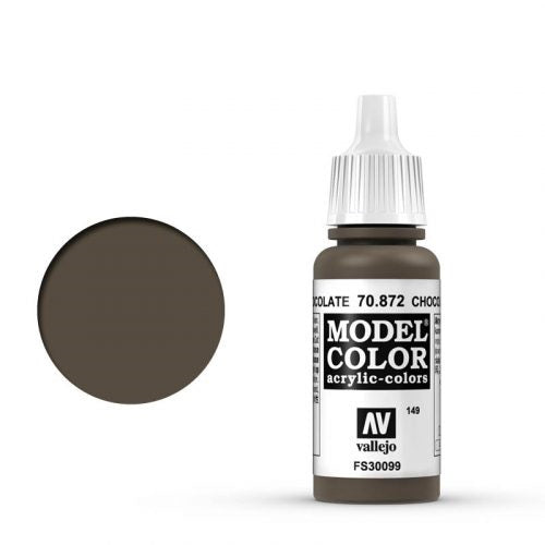 Vallejo Model Color: 149 Schokoladen Braun (Chocolate Brown), 17 ml (872)